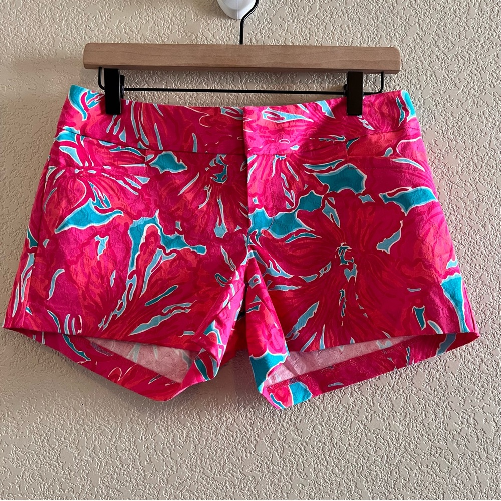 Lilly Pulitzer Pink and Blue Shorts Size 2